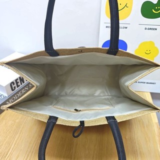 Túi Tote vải lanh Cotton phong cách Trung Quốc mới Graffiti thời trang