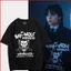 YB1 Thứ Tư Addams Unisex Xu Hướng Thời Trang Mùa Hè Áo Thun Anime Tay Ngắn Top BY1