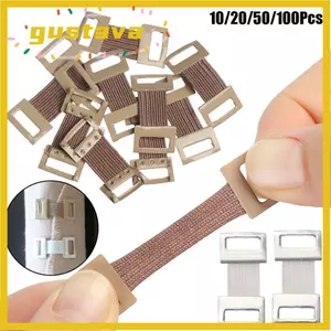 GUSTAVA 10 / 20 / 50 / 100 Chiếc Băng Co Giãn Quấn Trắng / Màu Cà Phê Sơ Cứu Bộ Móc Kẹp Kim Loại Co Giãn
