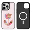 Ốp Điện Thoại Gương Từ Tính Nghệ Sĩ Hoa Hồng Cho IPhone 16 15 14 Plus 13 12 11 17 Pro Max Trường Hợp 17 Vỏ Bảo Vệ Chống Sốc Không Khí
