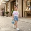 set quần đùi jean áo crotop hàn quốc sang chảnh bé gái 10-25kg, bộ hè đi chơi đi tiệc bé gái berie