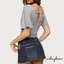 Áo thun cổ chữ V sâu dành cho nữ Slim Fit Áo thun crop lưng