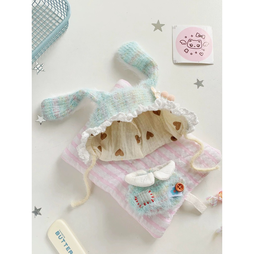 Bán Đảo Nhật Ký 10cm Mỏng Thông Minh Nhảy Thỏ Búp Bê Cotton Quần Áo Bé Dễ Thương Không Thuộc Tính Quần Áo Cho Bé 20cm6.2
