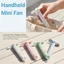 Quạt làm mát FUHUIOT, Quạt cầm tay Mini cầm tay cầm tay, Quạt điện nhỏ có thể sạc lại nhẹ đa chức năng cho sinh viên văn phòng