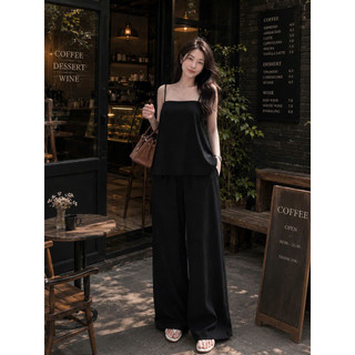 (May đẹp ) SET BỘ QUẦN SUÔNG ÁO 2 DÂY VẠT XÉO CÓ NHIỀU MÀU, VẢI ĐŨI MÁT MÙA HÈ  K&B FASHION