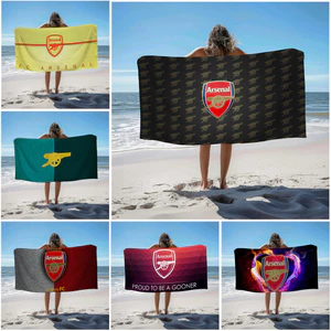 Arsenal F.C. Khăn tắm vách ngăn Logo câu lạc bộ bóng đá, Khăn tắm bể bơi đi biển, Quà tặng kỷ niệm sinh nhật