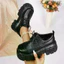 Mùa Xuân Phong Cách Mới Punk Dày Đế Dày Giày Da Nhỏ Retro Xe Tăng Đế Tối Đế Nền Tảng Giày Chụp Đường Phố Giày Kích Thước Lớn Phong Cách Gothic Giày Nữ