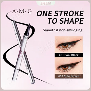 Bút kẻ mắt dạng lỏng hai đầu A.M.G Bút kẻ mắt dạng lỏng siêu mịn mịn dễ vẽ có thể khắc phục bút kẻ mắt chống nước