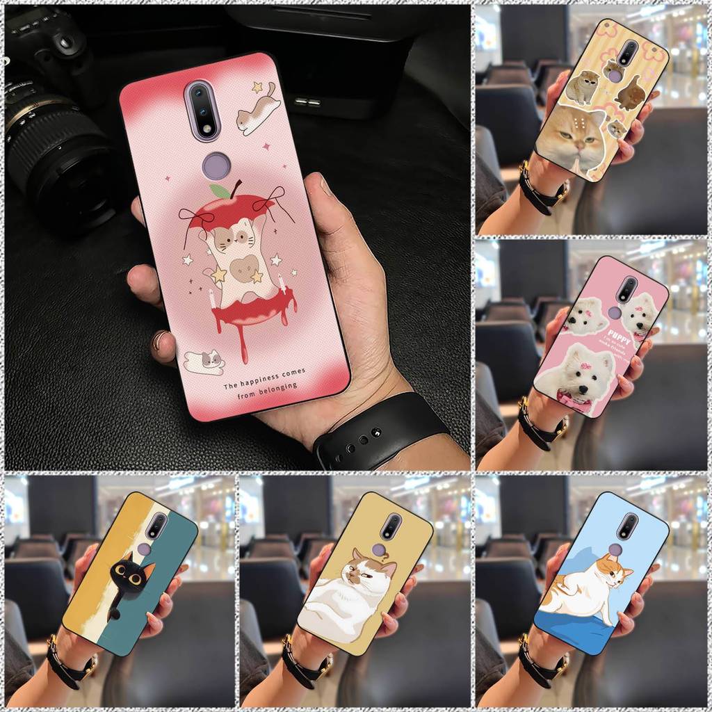 Túi Điện Thoại Chống Thấm Nước Ốp Lưng Nokia 2.4 TPU Bọc Toàn Bộ, Họa Tiết Graffiti Hoạt Hình, Chống Va Đập, Bảo Vệ Máy