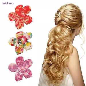 Woke Bông Tai Kẹp Tóc Hoa Cho Bé Gái Vuốt Tóc Ngọt Ngào Tinh Tế Hình Hoa Tóc Barrettes Cho Thanh Thiếu Niên Đuôi Ngựa Trang Trí