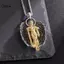 LUImo Tổng Lãnh Thiên Thần Thánh Gabriel Nelace Người Bảo Vệ Mặt Dây Chuyền Thiên Thần Bảo Vệ Thép Không Gỉ Trang Sức Tinh Thần Quà Tặng Cho Mặc Hàng Ngày SBS