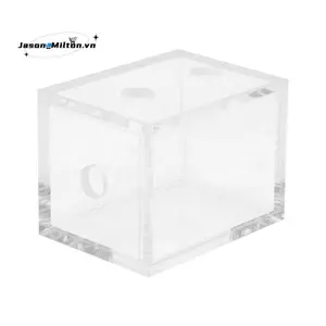 Mới 200ml Acrylic Bình Nước Làm Mát Nước Tản Nhiệt pc cpu Khối Nước Trong Suốt