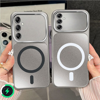 Thích hợp cho Samsung A16 Samsung A17 Samsung A26 Samsung A36 5G Samsung A56 5G màu mới vòng từ tính màu bạc mờ vỏ điện thoại 0062
﻿
﻿
﻿