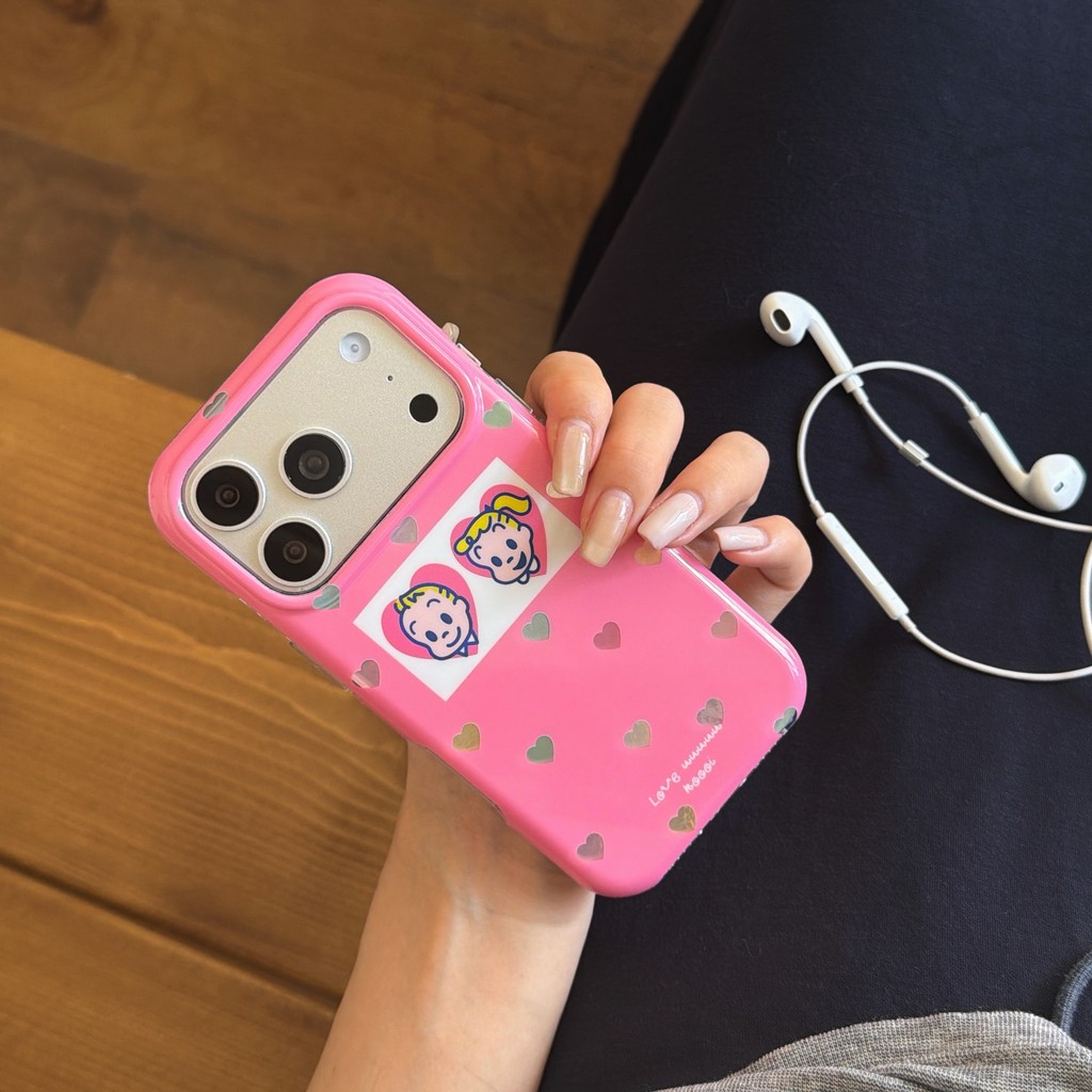 Ốp Điện Thoại Bé Trai Và Bé Gái Dễ Thương Cho IPhone 17 Pro Max 17 16 15 14 13 Ốp Điện Thoại Chống Rơi