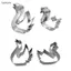 Luckyew 1 / 2 Chiếc Cắt Bánh Quy Cho Trẻ Em Khuôn Cắt Bánh Quy Hình Thiên Nga 3D Dụng Cụ Nướng Bánh Quy Dập Nổi Khuôn Động Vật Craer Cookie Cutter TQ