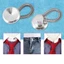 BRABRAAA 20 Chiếc Vòng Cổ Mở Rộng, Kim Loại Co Giãn Dây Thắt Lưng Mở Rộng Mùa Xuân Linh Hoạt Nút Mùa Xuân Áo Sơ Mi Cổ