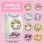 Sanrio Niêm Phong Miếng Dán Trẻ Em Nữ Dễ Thương Tự Làm Sổ Tay Băng Cuộn Miếng Dán Tròn Phim Cắt Băng 6.7