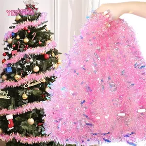 Vòng hoa lấp lánh Giáng sinh YOFFOR, 2M / 9CM