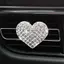 DELMER Auto Perfume Clip Trang trí nội thất Máy làm mát không khí ô tô Sáng tạo Bling Heart Phụ kiện ô tô Máy khuếch tán hương thơm ô tô dễ thương