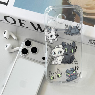 Night Fury/Light Fury ỐP đIệN ThoạI Cho IPhone 17 16PRO 15Plus 14 13 12 11 Promax XR XSMAX ốP Silicon TPU MềM Trong SuốT