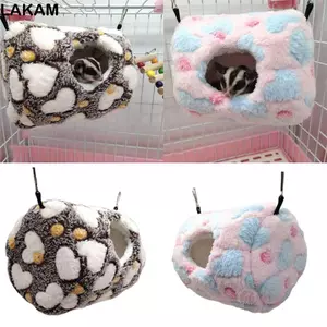 LAKAM Hamster Lồng Chim Ấm Tổ Sang Trọng Đồ Cho Thú Cưng Giường Sóc