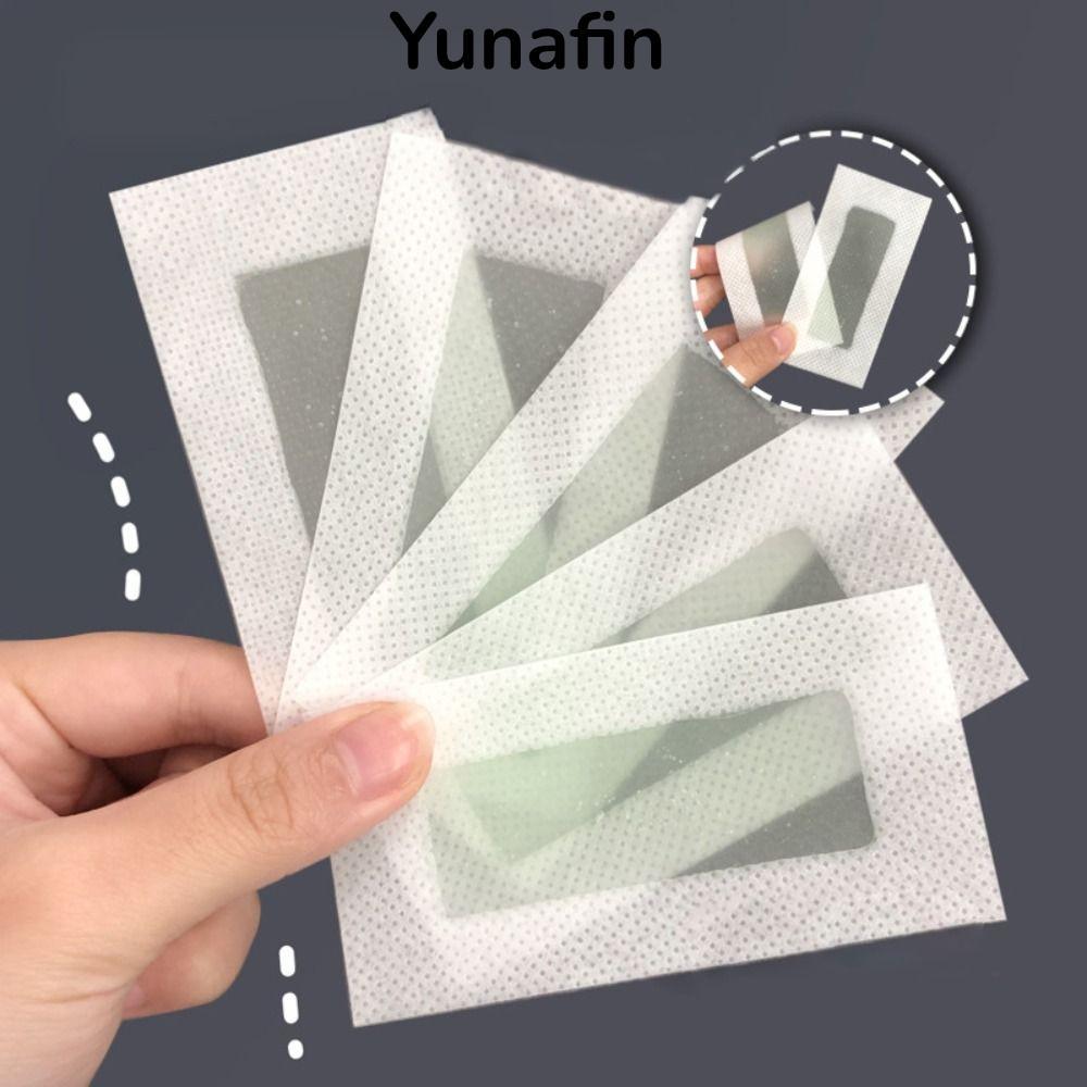 Dải sáp tẩy lông YUNAFIN, miếng dán tẩy lông mặt tiện lợi, an toàn không đau, hiệu quả cho chân mày, môi, tay và toàn thân