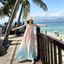 Váy dây đeo tuyệt đối đầy màu sắc, váy đi biển kỳ nghỉ trên đảo sang trọng nhẹ nhàng