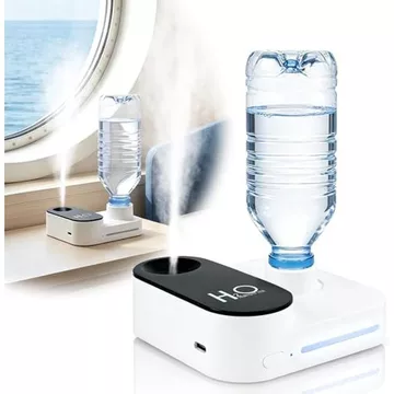 Máy tạo độ ẩm hành trình Máy tạo độ ẩm di động dành cho du lịch – Máy tạo độ ẩm Mini Whisper-Quiet độ ẩm du lịch cho hành trình, văn phòng hoặc ô tô có đèn ngủ, Tự động tắt &amp; 2 chế độ phun sương N