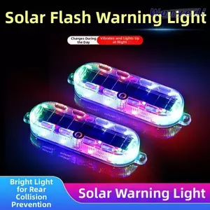 Đèn cảnh báo LED WANYEDI, Đèn cảnh báo nhấp nháy cảm biến thông minh chạy bằng nguồn, Đèn cảnh báo ô tô chống nước