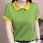 Áo sơ mi polo thông thường thời trang mới mùa hè dành cho nữ, áo sơ mi dáng rộng tay ngắn dành cho nữ
