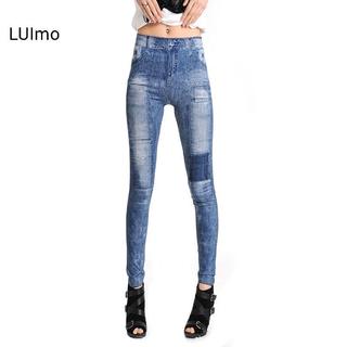 LUImo Nữ Skinny Denim Co Giãn Quần Legging Thời Trang Quần Jean Quần Legging SBS