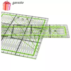 Thước Quilting GAVESTO, Thước Quilting Vuông Đánh Dấu Chất Liệu Acrylic, Dự Án Cắt Vải Đa Kích Thước Chất Lượng Cao