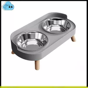 Bộ bát nước và thức ăn cho mèo nâng cao cho mèo, Bộ bát nước và thức ăn cho thú cưng trong nhà, phù hợp cho mèo và chó con