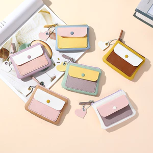 Hộp đựng chìa khóa Túi lưu trữ đa chức năng Ví đựng tiền xu Macaron dễ thương