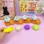 Bộ bóng bánh bao SSVN Squishy 3 / 12 Cái Bun Shape Giảm căng thẳng Phục hồi chậm để làm dịu niềm vui.