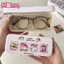 Hộp đựng kính lật hoạt hình gấu dễ thương, Hộp kính mắt di động chịu áp lực cho học sinh