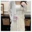 # HB # Túi vuông bằng da PU Mini Kawaii Dây đeo dây chuyền kim loại có thể tháo rời in hình Robot hoạt hình để đi chơi trong công viên giải trí.