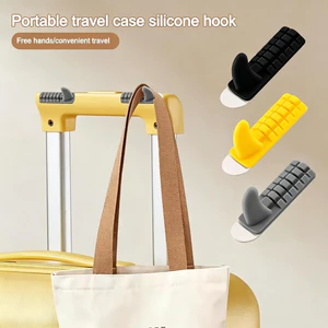 Mới 4 Móc Hành Lý Silicon Tự Dính Không Khoan Không Dấu Vết Móc Treo Di Động Đa Năng