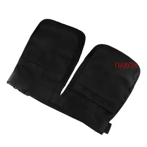 Gói thắt lưng DARON, Túi thắt lưng tạp dề màu đen đa chức năng, Túi đeo Fanny có thể điều chỉnh dung lượng lớn thời trang