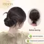 PNPIA- Kẹp Tổng Hợp Loại Nơ Tóc Bun Thanh Lịch Và Tự Nhiên Đầu Shuttleco Đuôi Ngựa Phần Mở Rộng Tóc Cho Nữ