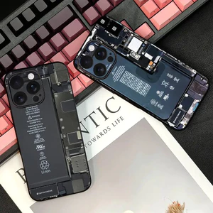 TP-1 Pin Thiết Kế Nghệ Thuật Ốp Lưng Điện Thoại IPhone 16 15 14 13 12 17 PRO MAX PLUS Mini TPU Mềm Đến Da Thân Thiện