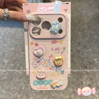 Ốp Lưng Cho Oppo A3 A5i A3X A38 A60 A18 A15 A35 A16 A7 A31 A58 A57 A77 A54 A17 Bìa mềm búp bê thỏ 3D sáng tạo