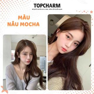 [NHIỀU DƯỠNG] Thuốc nhuộm tóc NÂU MOCHA hạ nền phủ bạc Chamis màu sáng da không cần tẩy tặng bộ dụng cụ