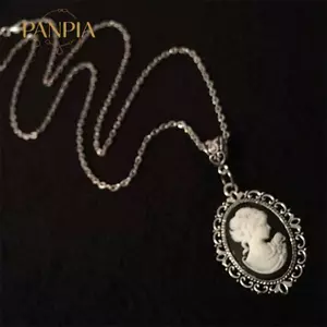 PNPIA- Vẻ Đẹp Cameo Nelace Gothic Trang Sức Vintage Victoria Khắc Vẻ Đẹp Quyến Rũ Choker Dành Cho Nữ Cô Gái