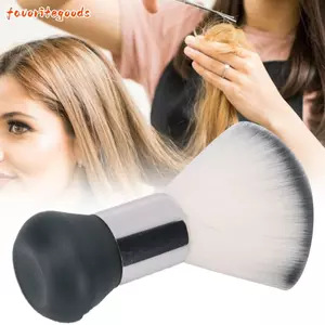 FAVORITEGOODS Bàn chải quét tóc bị hỏng, Nylon mềm mại Làm tóc chuyên nghiệp Quét tóc bị hỏng, Kích thước lớn Đế đứng lên Màu xám Cửa hàng cắt tóc bị hỏng Cửa hàng cắt tóc