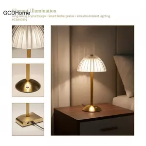 GCDHome 1 Bộ Đầu Giường Đèn LED Vàng 3 Màu Cảm Ứng Có Thể Điều Chỉnh Độ Sáng Phòng Ngủ Hiện Đại Đèn Ngủ HOT