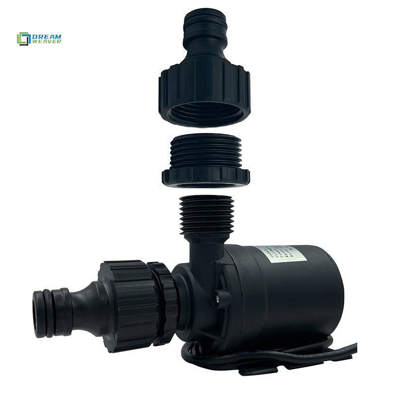 Máy bơm nước áp suất cao năng lượng mặt trời DC12V / 24V Lift 5M 800L / H Máy bơm nước bể cá chìm động cơ không chổi than Qui Break Joint mới