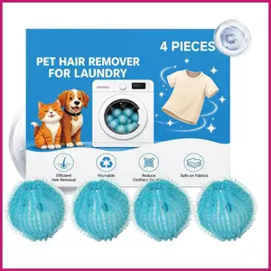Tẩy Lông Cho Chó Để Giặt 4 Miếng Mèo Lint Làm Sạch Loại Bỏ Đồ Giặt Cho Chó Tẩy Lông Bộ Cho Giặt shopidaevn