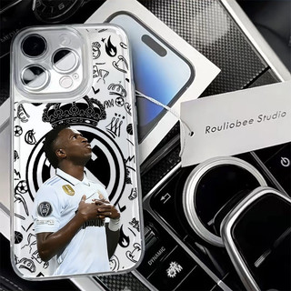 Cầu Thủ Bóng Đá Thích Hợp Cho iPhone 16 17 Pro Max Ốp Điện Thoại 11 XSMax 12 Pro 15 ProMax 17 Pro XR 14 Pro 8plus 13 ProMax TPU Mềm Chống Rơi Đệm