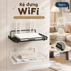 Kệ Đựng Wifi Gắn Tường Đa Năng, Giá Treo Router Wifi Chất Liệu Thép Cacbon Chống Gỉ, Chịu Lực Tốt